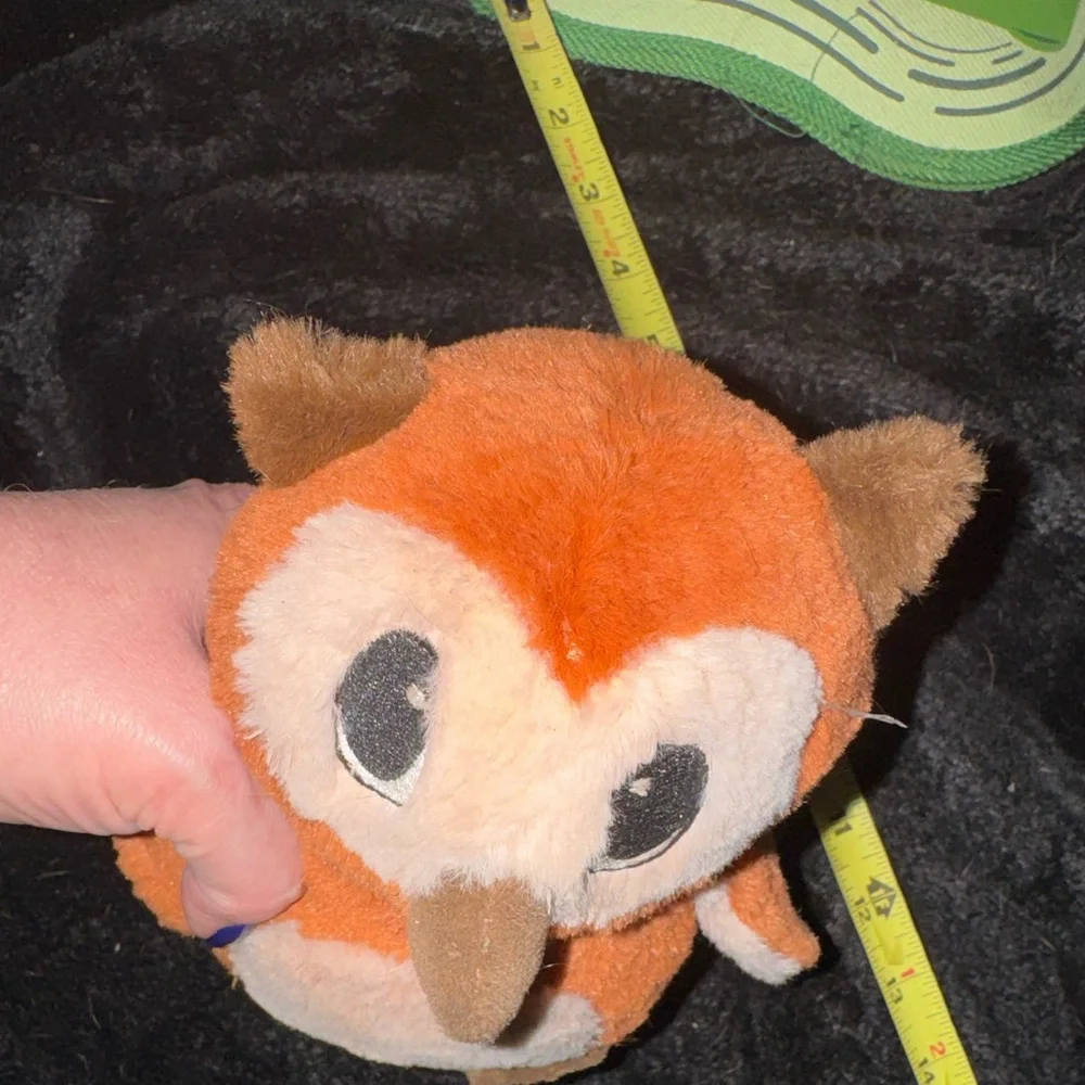 Woof pack like bark box L dog toy OWL grunt squeaker, crinkle wings NEW